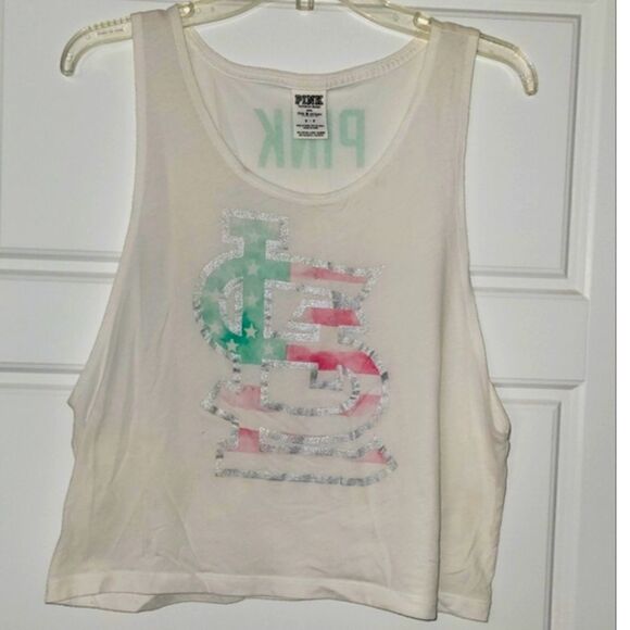 PINK VICTORIA SECRET STL CARDINAL TANK TOP - Picture 1 of 6